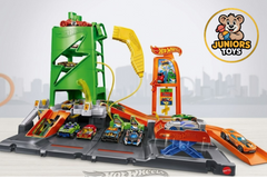 Detailed view of Hot Wheels Octopus Car Wash with water features availabe at juniors Toys