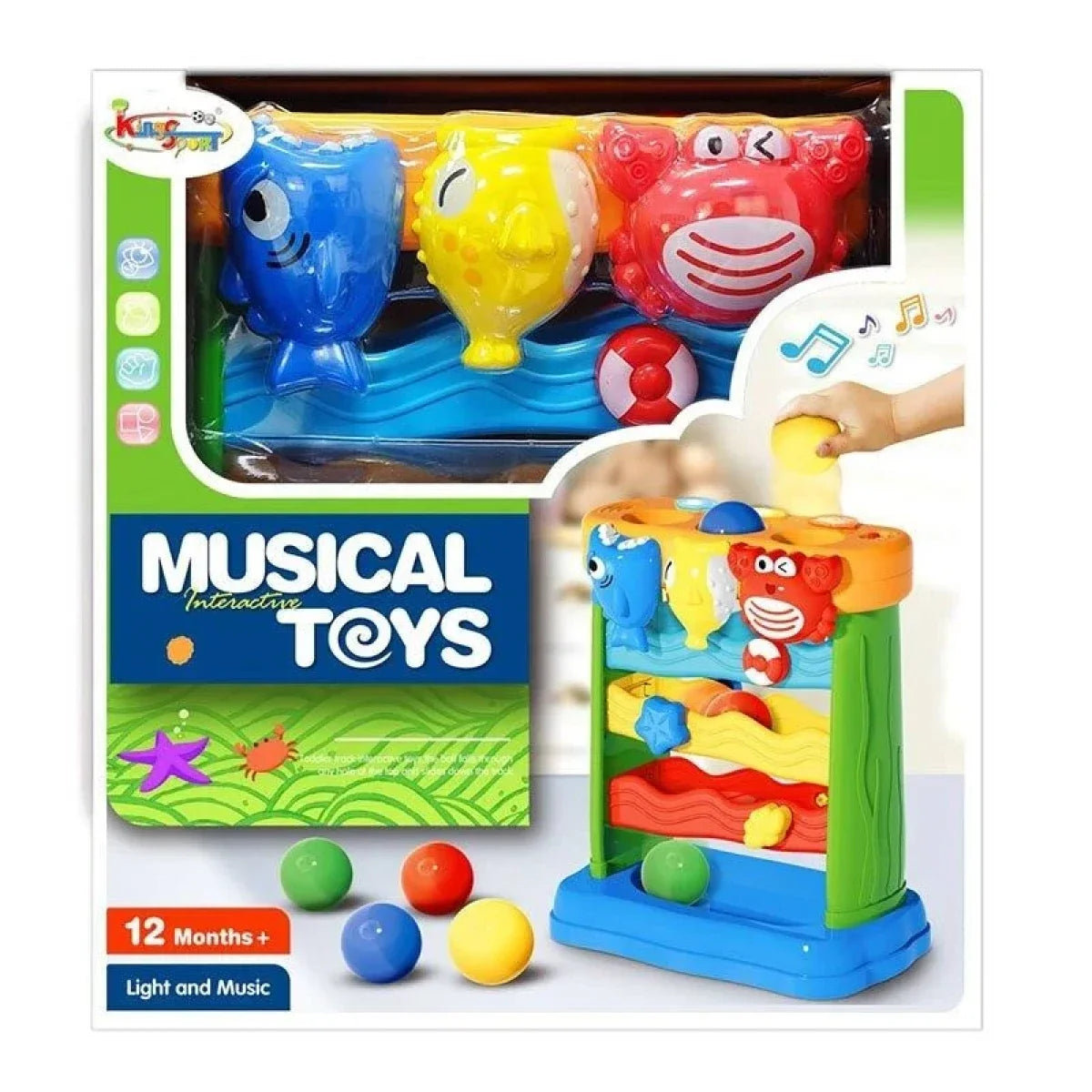 Colorful musical toy with packaging on a white background available at Juniors Toys
