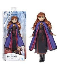 Frozen 2 doll with purple cloak and packaging  - Princess Anna Doll at Juniors Toys